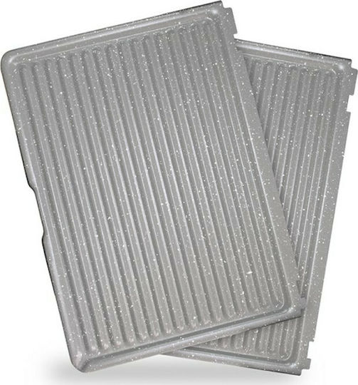 Izzy Family Grill Ceramic Τοστιέρα Γκριλιέρα με Αποσπώμενες Κεραμικές Πλάκες 2100W Κόκκινη