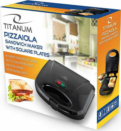 Esperanza Pizzaiola Sandwich Maker for 2 Sandwiches 700W Black