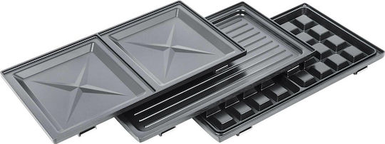 Steba SG 55 Sandwich Maker Grill with Removable Plates 1100W Inox