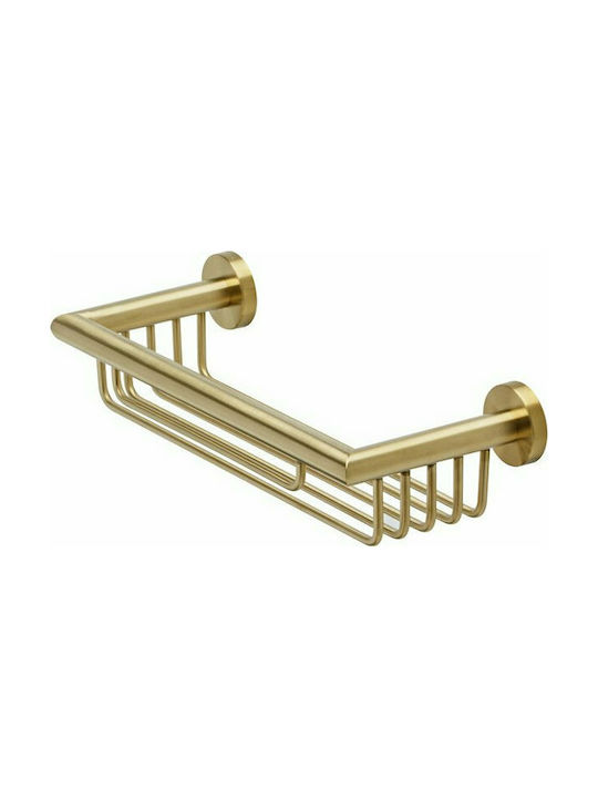 Geesa Nemox Επιτοίχια Σπογγοθήκη Inox Brushed Gold Gold Brushed