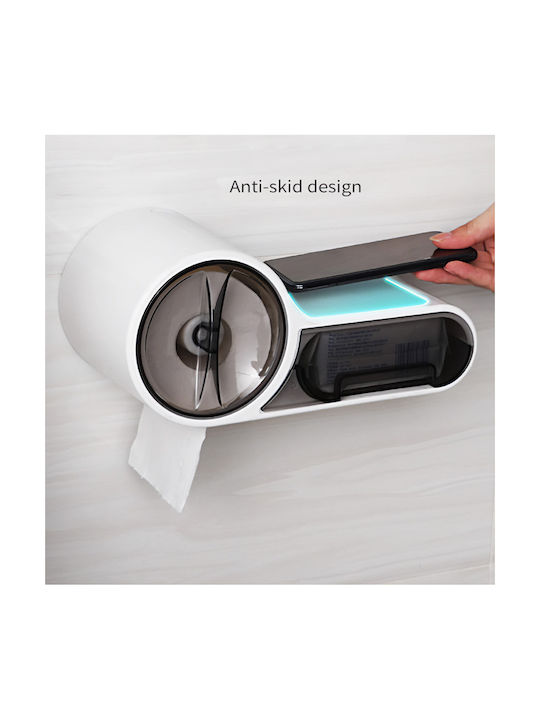 SQ-5262 Wall Mounted Plastic White Paper Holder