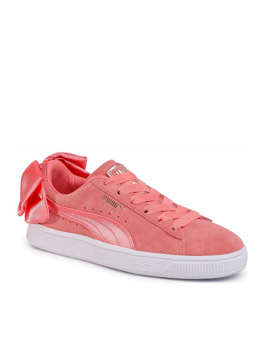 Puma Suede Bow Γυναικεία Sneakers Ροζ
