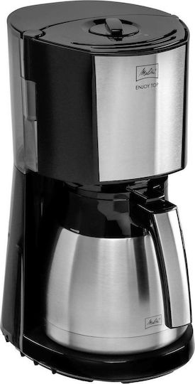 Melitta Enjoy Top Therm Inox Filter Coffee Machine 1000W Black