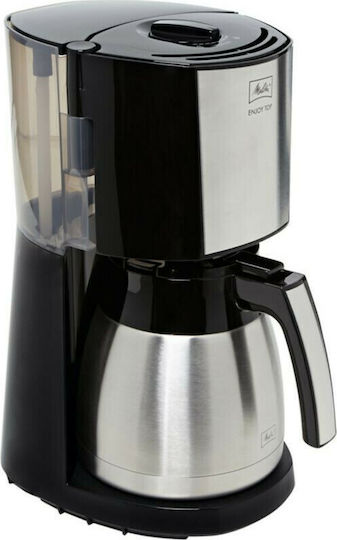Melitta Enjoy Top Therm Inox Filter Coffee Machine 1000W Black