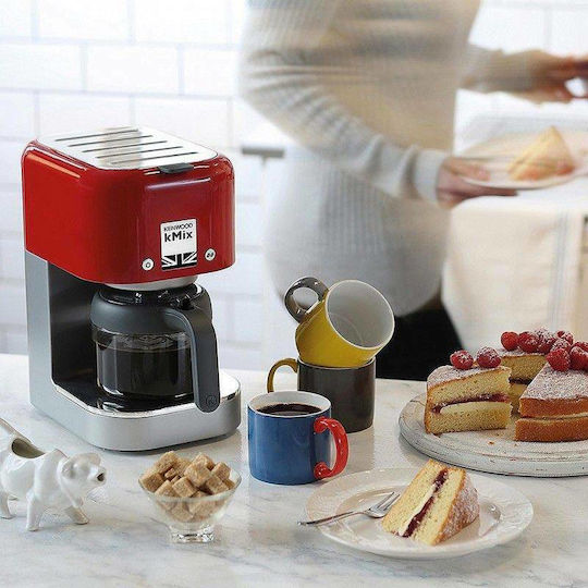 Kenwood Kmix Filter Coffee Machine 1000W Red