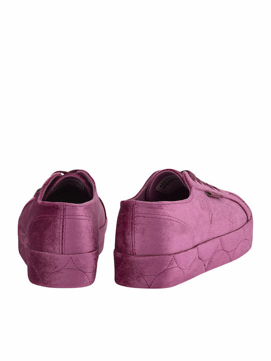 2730 Γυναικεία Flatforms Sneakers Φούξια