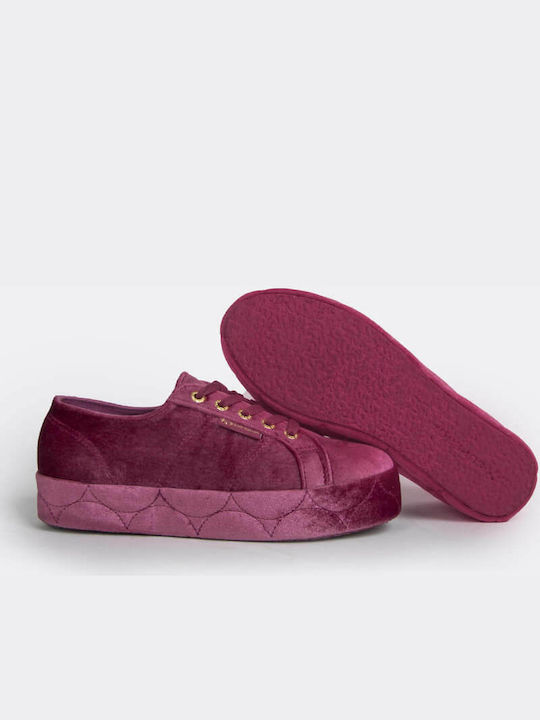 2730 Γυναικεία Flatforms Sneakers Φούξια