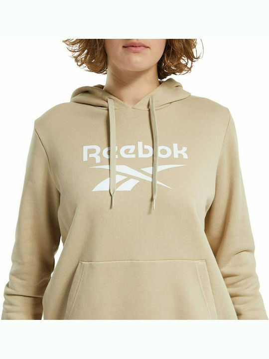 Classics Big Logo Damen Sweatshirt Kapuzen Utility Beige
