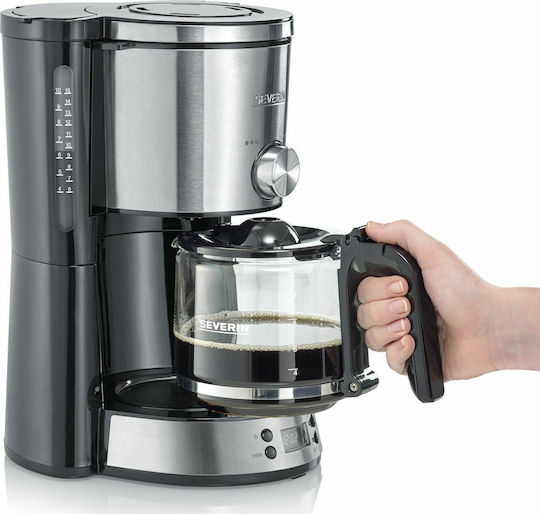 Severin Προγραμματιζόμενη Καφετιέρα Φίλτρου 1000W Silver