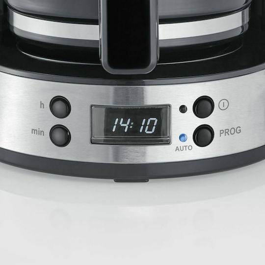 Severin Προγραμματιζόμενη Καφετιέρα Φίλτρου 1000W Silver