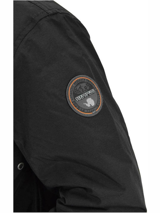 Rainforest Pocket 1 Herren Winter Jacke Wasserdicht und winddicht Schwarz