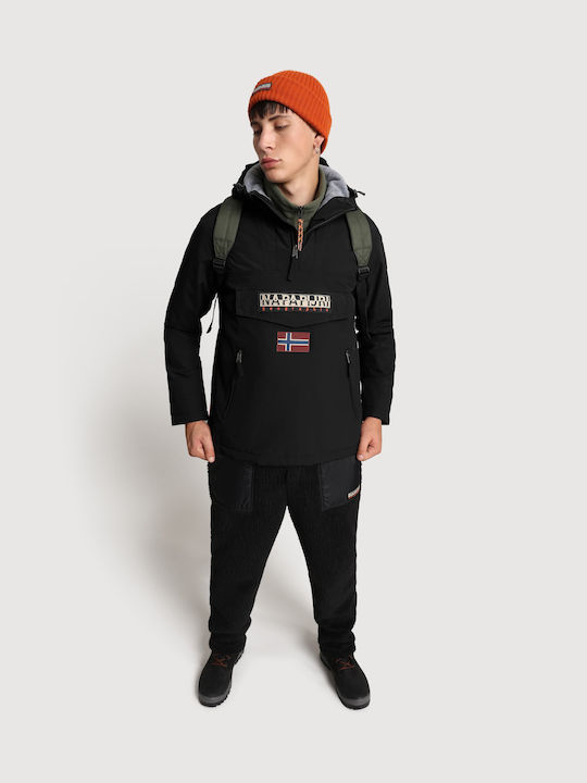 Rainforest Pocket 1 Herren Winter Jacke Wasserdicht und winddicht Schwarz