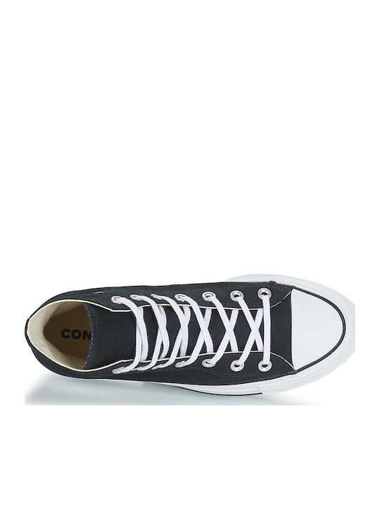 Chuck Taylor All Star Lift High Top Флатформи Маратонки Черно