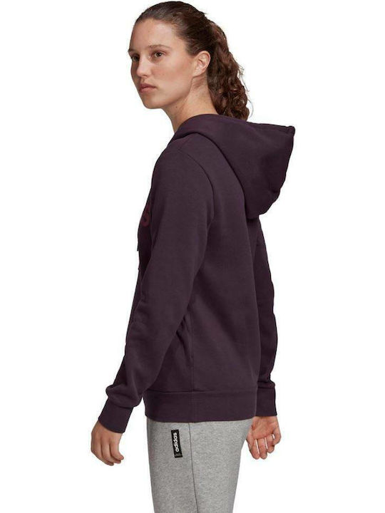 Essentials Linear Women's Sweatshirt Hooded Noble Purple