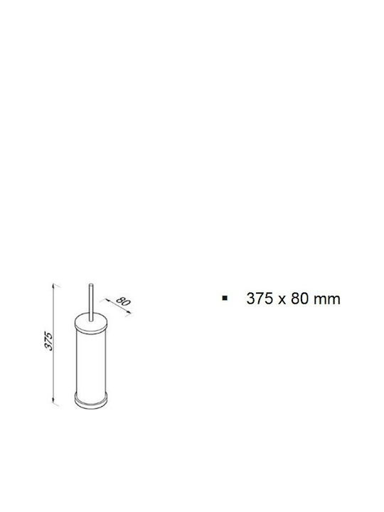Geesa Nemox Inox Πιγκάλ Μπάνιου Ασημί