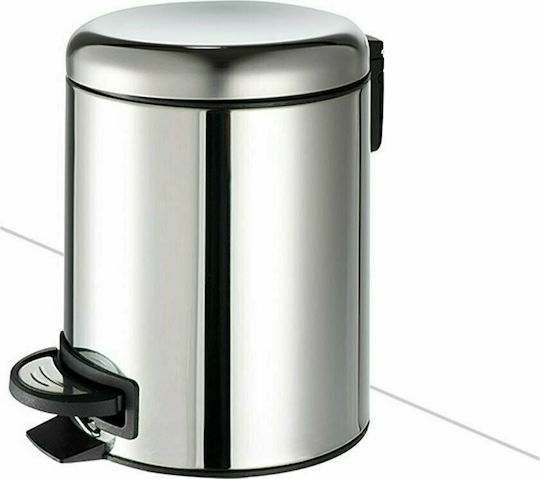 Geesa Standard 645 Soft Close Inox Καλαθάκι Μπάνιου 5lt Ασημί