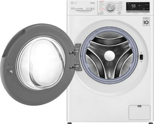 LG Washer Dryer 8kg/6kg Steam 1400 Rounds with Wi-Fi