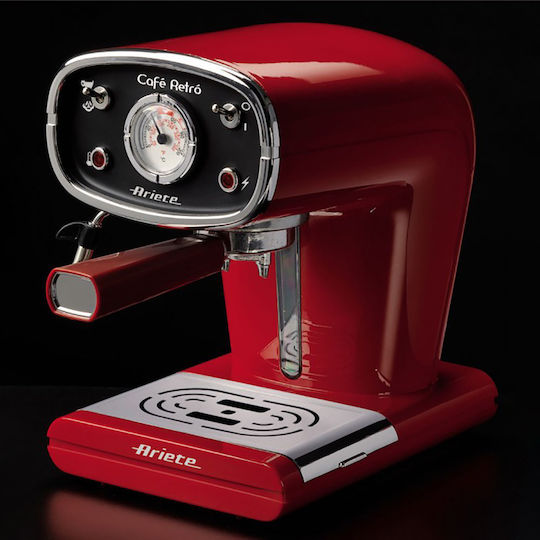 Ariete 1388/10 Automatic Espresso Machine 900W Pressure 15bar Red