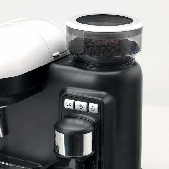 Ariete 1318/01 Automatic Espresso Coffee Machine 1080W Pressure 15bar with Grinding Burrs White