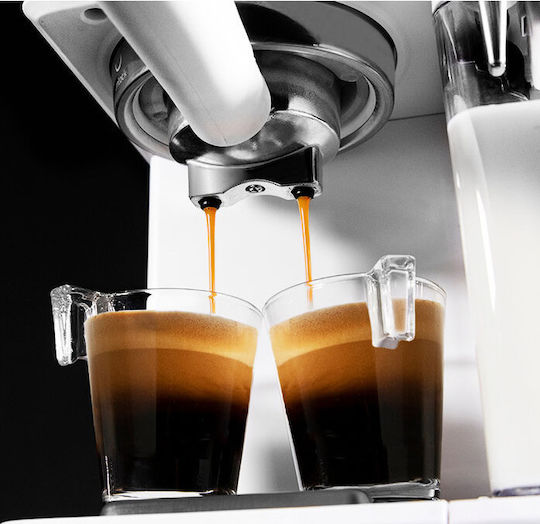 Cecotec Power Instant-ccino 20 Touch Μηχανή Espresso 1350W Πίεσης 20bar για Cappuccino Bianca Series 01557