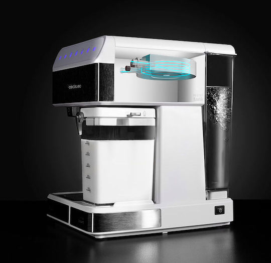Cecotec Power Instant-ccino 20 Touch Μηχανή Espresso 1350W Πίεσης 20bar για Cappuccino Bianca Series 01557