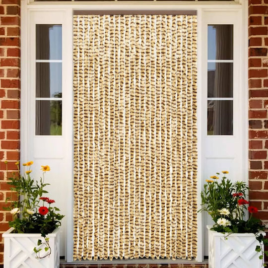vidaXL Türvorhang Beige-Brown 100x220cm 325450