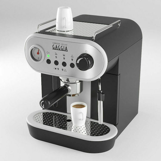 Gaggia Carezza Deluxe Μηχανή Espresso 1900W Πίεσης 15bar Μαύρη