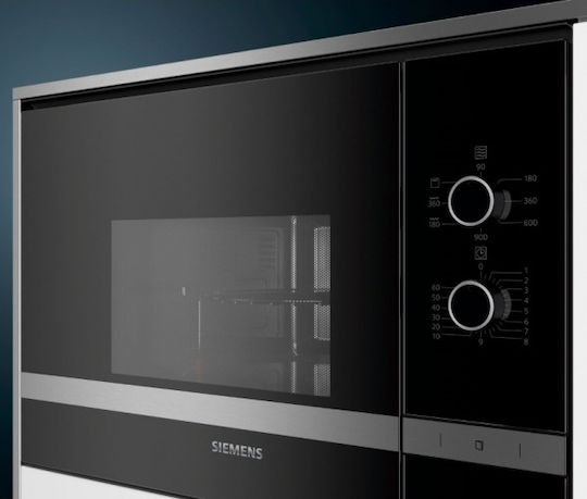 Siemens Iq300 Εντοιχιζόμενος Φούρνος Μικροκυμάτων με Grill 25lt Μαύρος