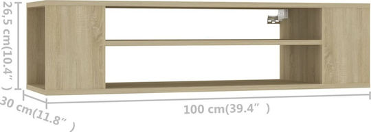 TV-Ständer Beige M100xT30xH26.5cm