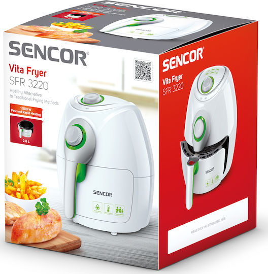 Sencor Air Fryer 2.6lt Λευκό SFR 3220WH