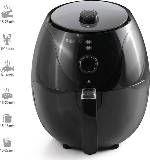 Muhler Heißluftfritteuse 2.6Es Schwarz MFX-266X