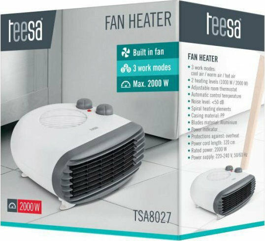 Teesa Вентилаторен нагревател Стая За под 2000W