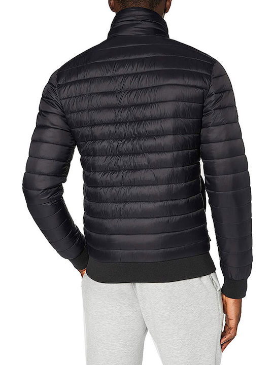 Superdry Fuji Herren Winter Jacke Puffer Schwarz