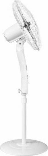 Teesa Ανεμιστήρας Ορθοστάτης 50W Διαμέτρου 43cm με Τηλεχειριστήριο Λευκός