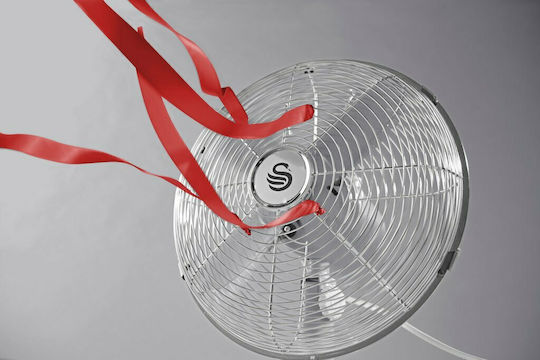 Swan SFA12620GRN Επιτραπέζιος Ανεμιστήρας 35W Διαμέτρου 30.48cm Γκρι