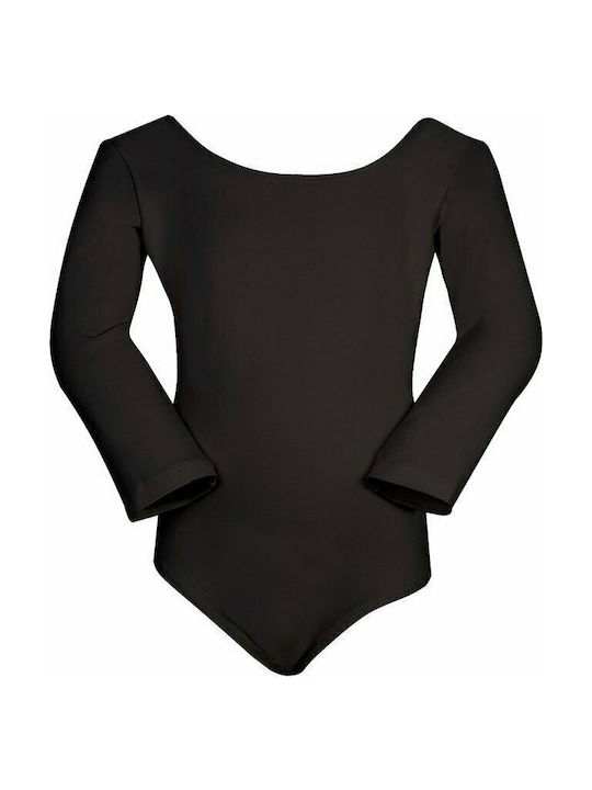 Godance Leotard Kids' Bodysuit with 3/4 Sleeve Black
