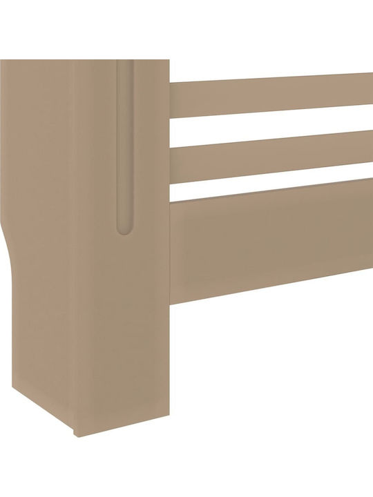 vidaXL MDF Brown Radiator Cover 78x19x81.5cm