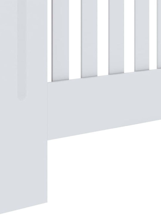 vidaXL Radiator Cover Made of MDF White 78x19x81.5cm