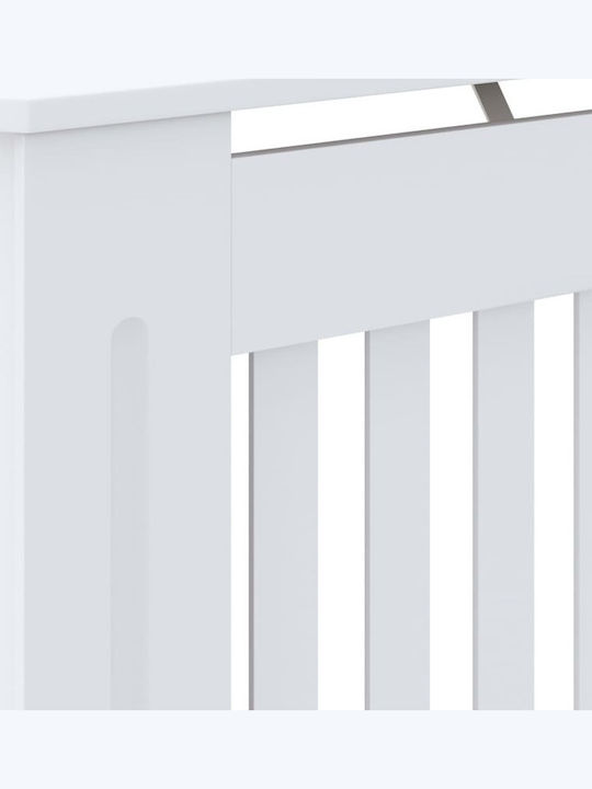 vidaXL Radiator Cover Made of MDF White 78x19x81.5cm