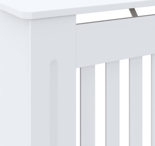 vidaXL Κάλυμμα Καλοριφέρ από MDF Λευκό 78x19x81.5cm