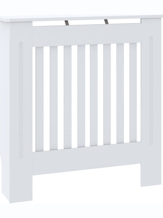 vidaXL Radiator Cover Made of MDF White 78x19x81.5cm