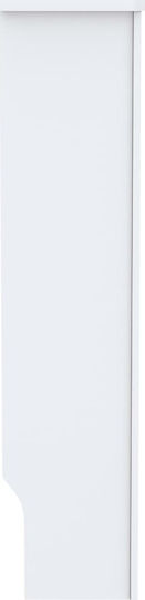 vidaXL Radiator Cover MDF White 78x19x81.5cm