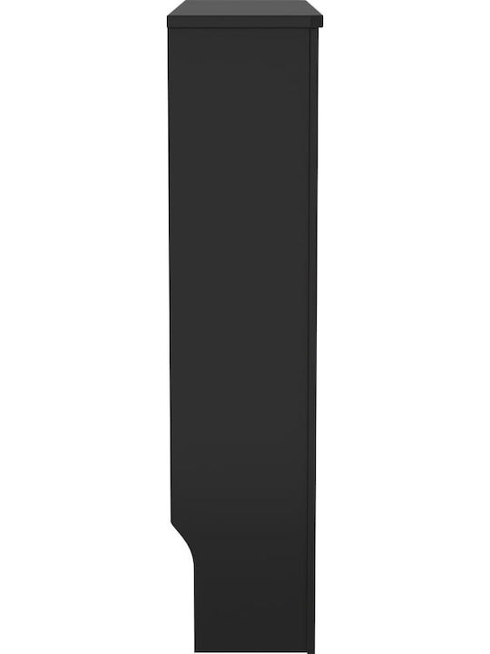 vidaXL Κάλυμμα Καλοριφέρ από MDF Μαύρο 78x19x81.5cm