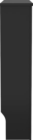 vidaXL MDF Black Radiator Cover 78x19x81.5cm