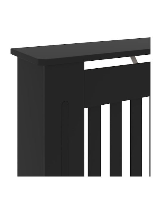 vidaXL Κάλυμμα Καλοριφέρ από MDF Μαύρο 78x19x81.5cm