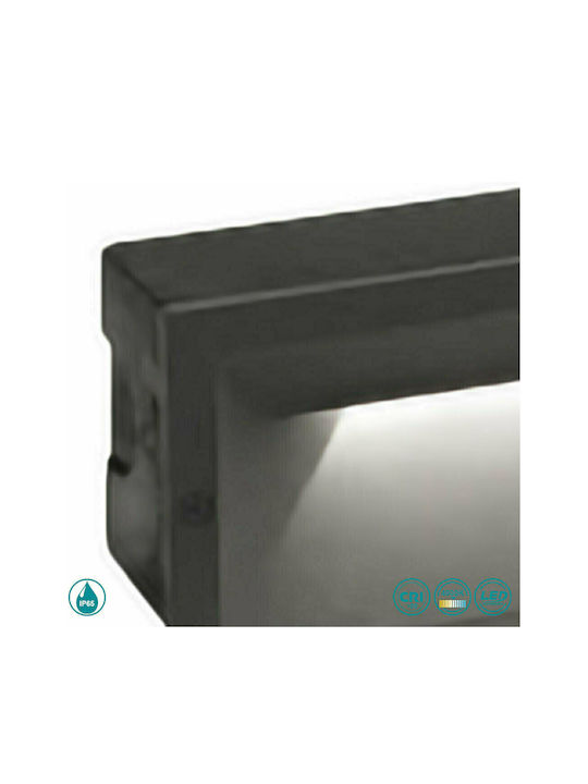 Gea Luce Ohrm Επιτοίχια Εξωτερική Πλαφονιέρα LED IP65 13W