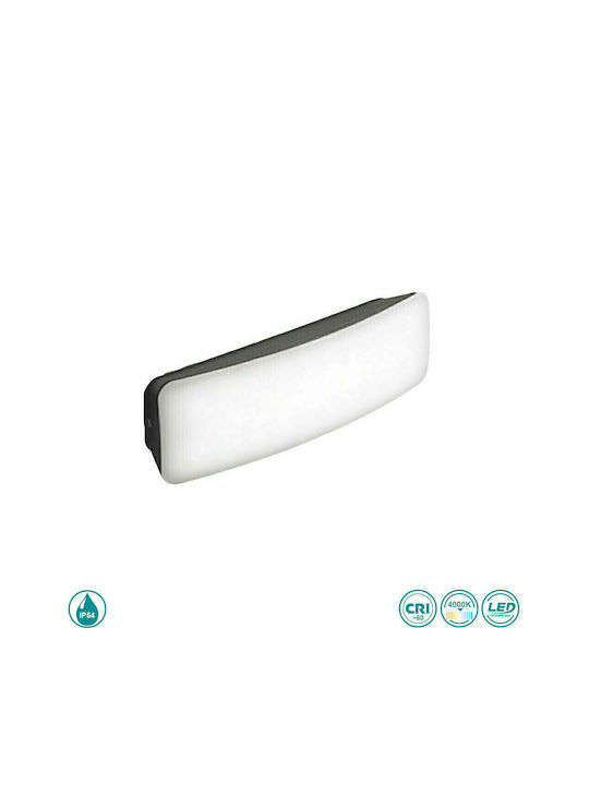 Gea Luce Dagr Wall-Mounted Outdoor Ceiling Light LED IP54 7W with Natural White Light