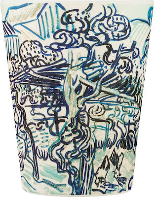 Ecoffee Cup Van Gogh Old Vineyard Κούπα Μπαμπού με Καπάκι Μπλε 350ml