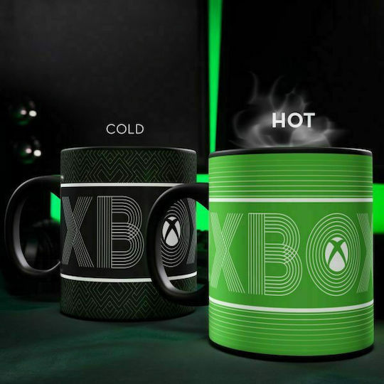 Paladone Xbox Logo Heat Change Mug Ceramic Green 300ml