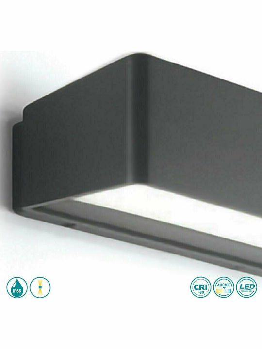 Gea Luce Haru Wall-Mounted Outdoor Ceiling Light LED IP65 13W with Natural White Light